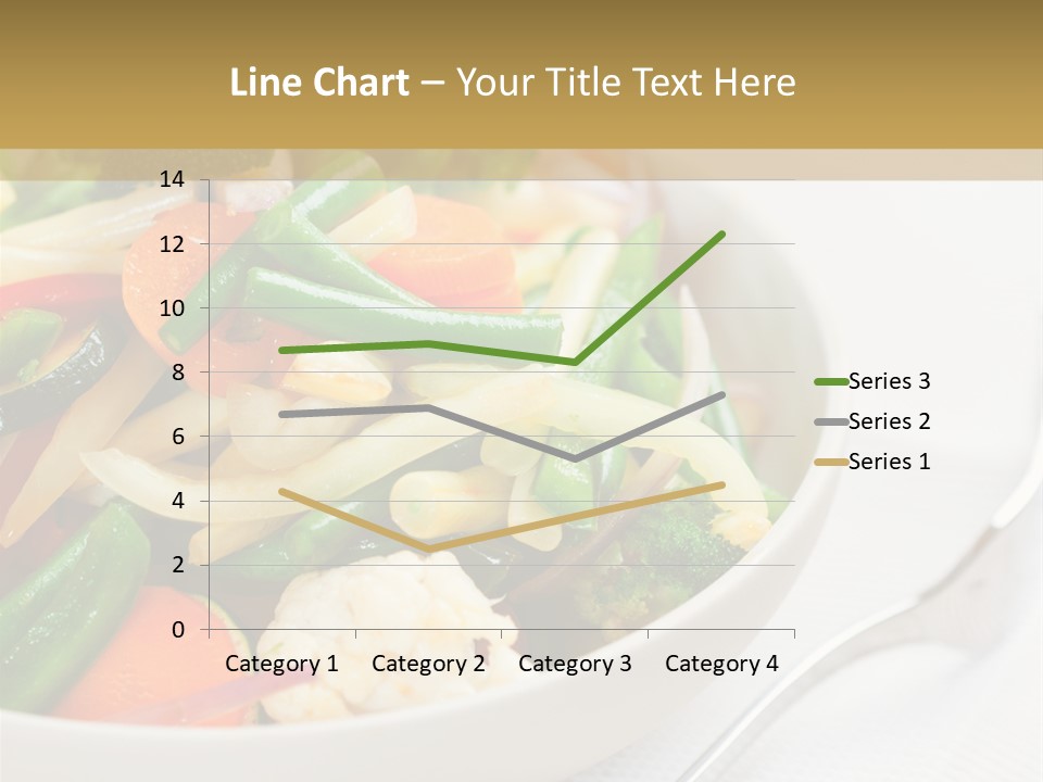 A Bowl Of Food With Broccoli, Carrots, Cauliflower And PowerPoint Template