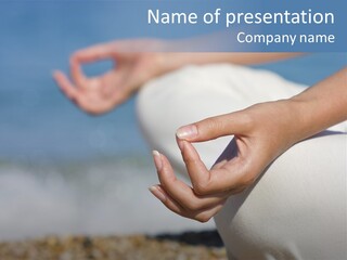 Contemplation Serene Exercise PowerPoint Template