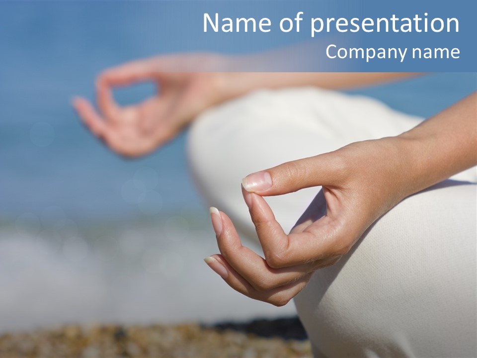 Contemplation Serene Exercise PowerPoint Template