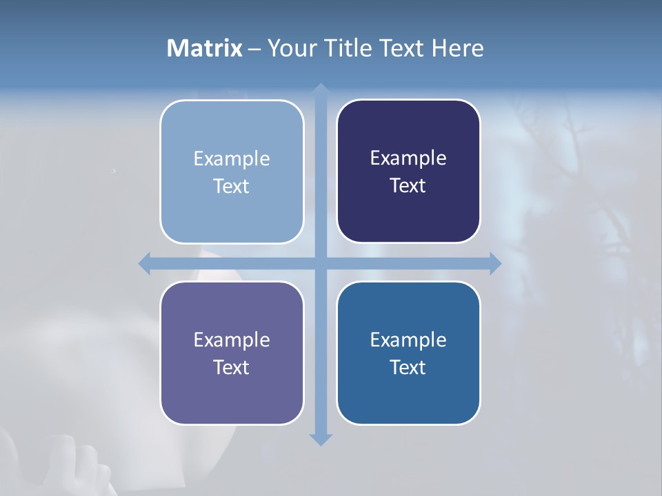 Woman Bloodshot Twilight PowerPoint Template