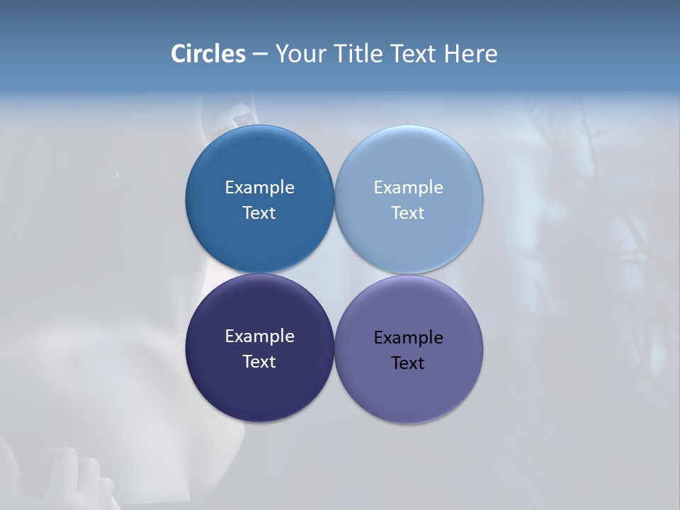 Woman Bloodshot Twilight PowerPoint Template