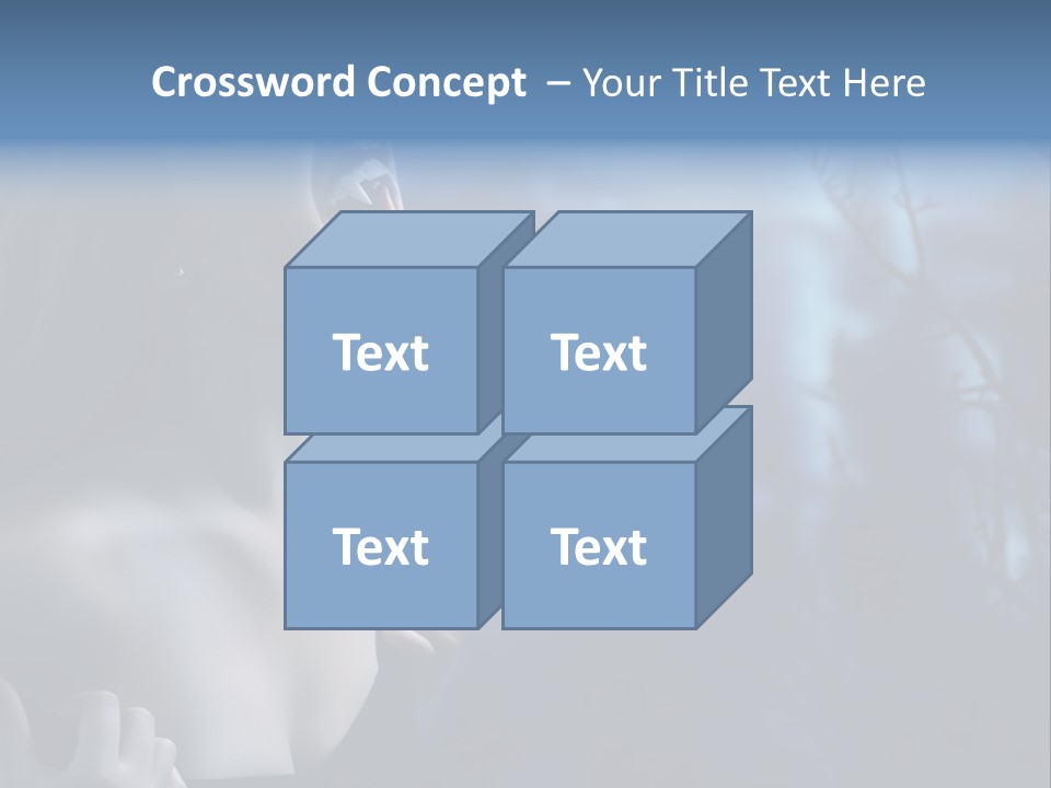 Woman Bloodshot Twilight PowerPoint Template