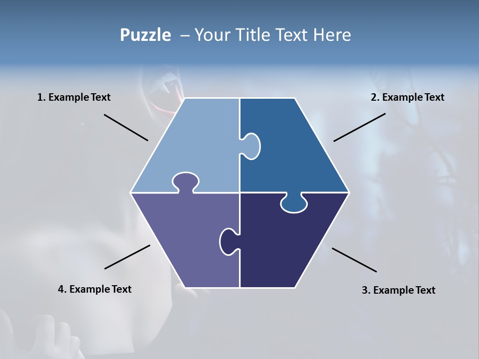 Woman Bloodshot Twilight PowerPoint Template