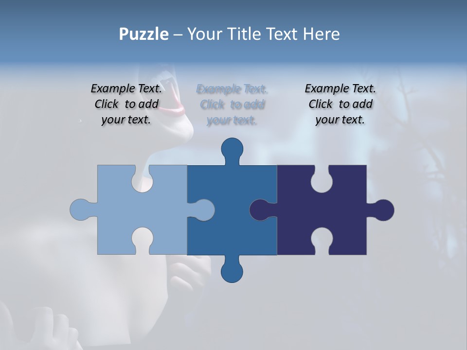 Woman Bloodshot Twilight PowerPoint Template