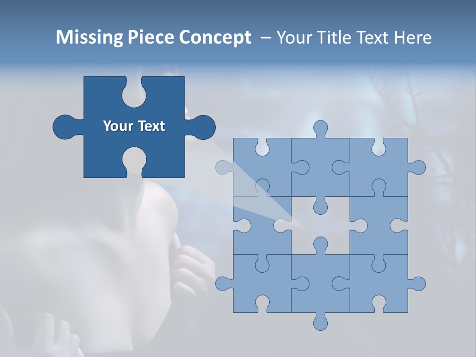 Woman Bloodshot Twilight PowerPoint Template