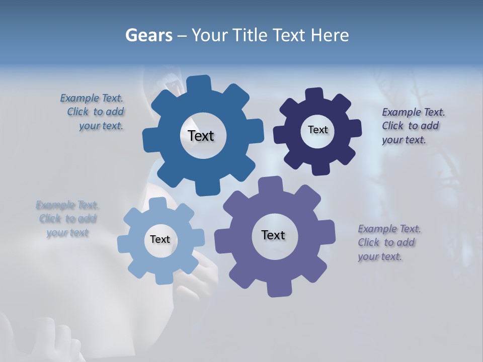 Woman Bloodshot Twilight PowerPoint Template