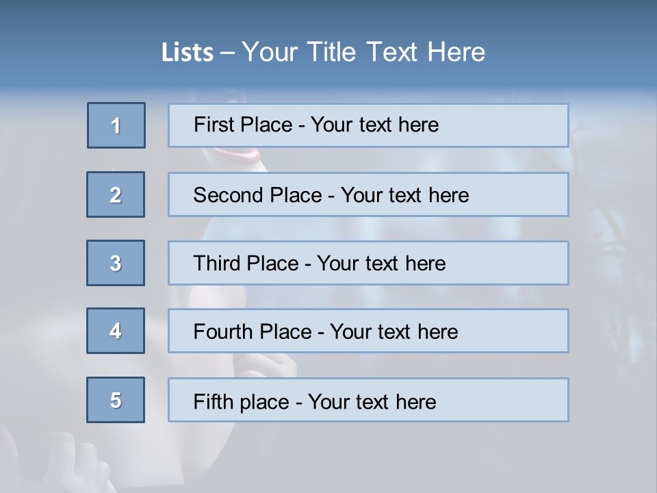 Woman Bloodshot Twilight PowerPoint Template
