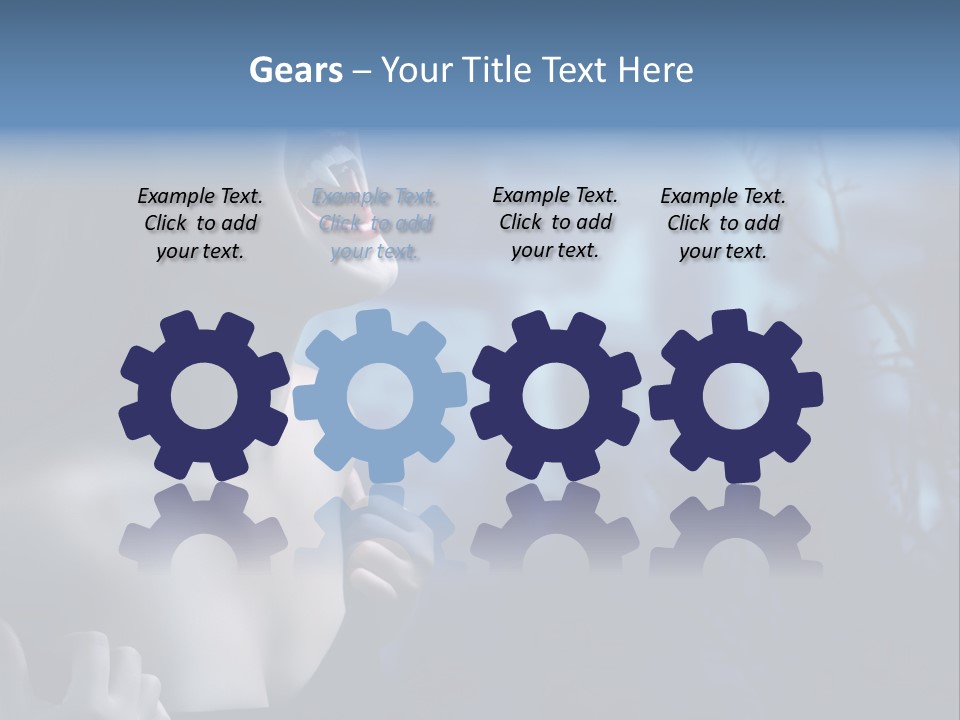 Woman Bloodshot Twilight PowerPoint Template