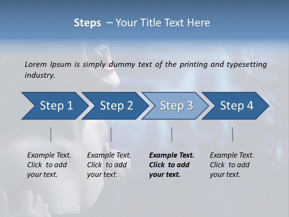 Woman Bloodshot Twilight PowerPoint Template