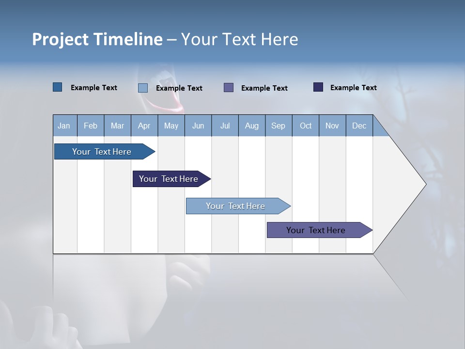 Woman Bloodshot Twilight PowerPoint Template