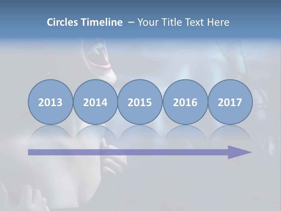 Woman Bloodshot Twilight PowerPoint Template