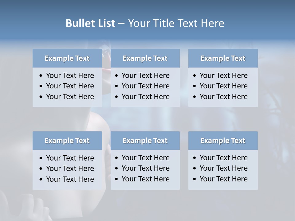 Woman Bloodshot Twilight PowerPoint Template