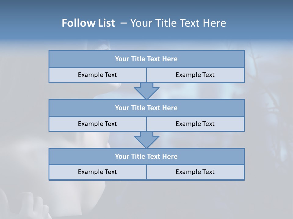 Woman Bloodshot Twilight PowerPoint Template