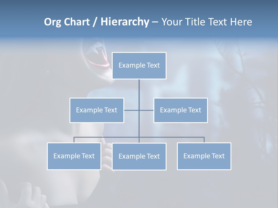 Woman Bloodshot Twilight PowerPoint Template