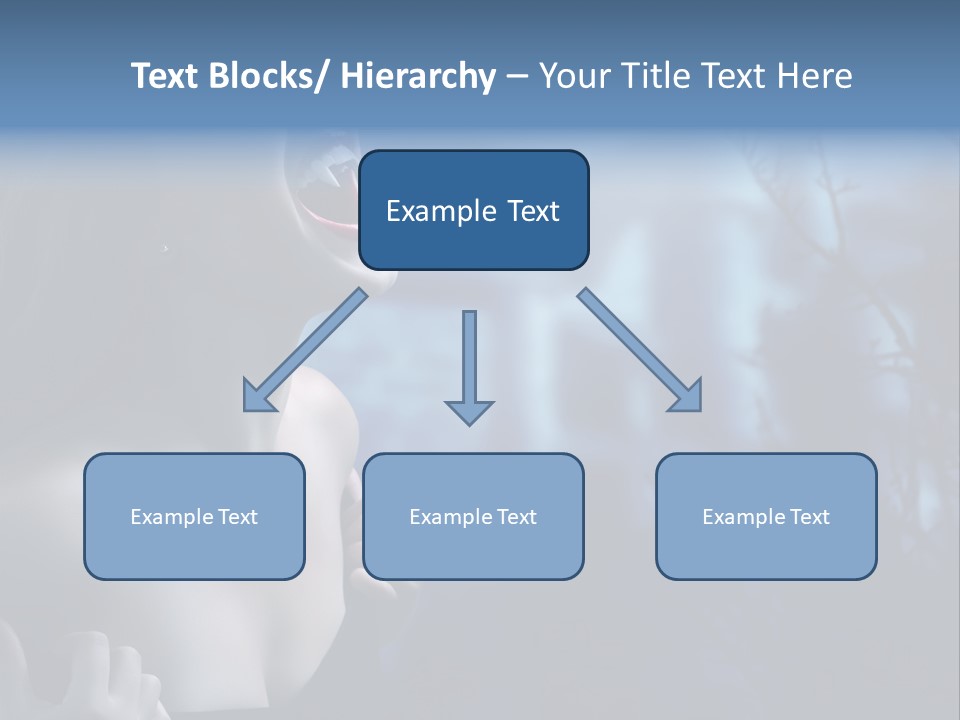 Woman Bloodshot Twilight PowerPoint Template