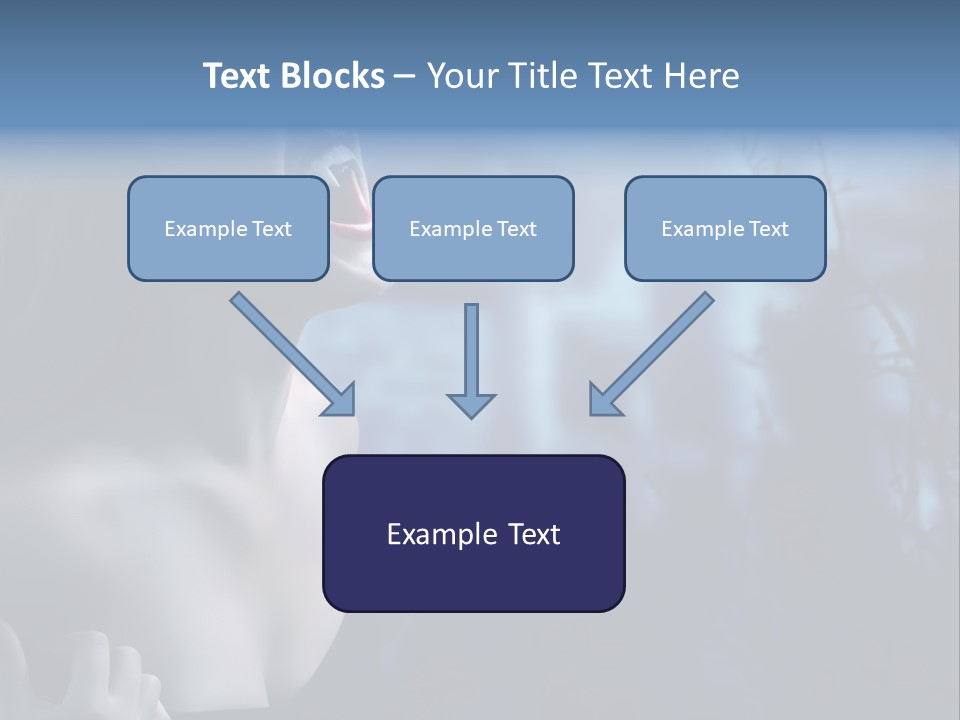 Woman Bloodshot Twilight PowerPoint Template