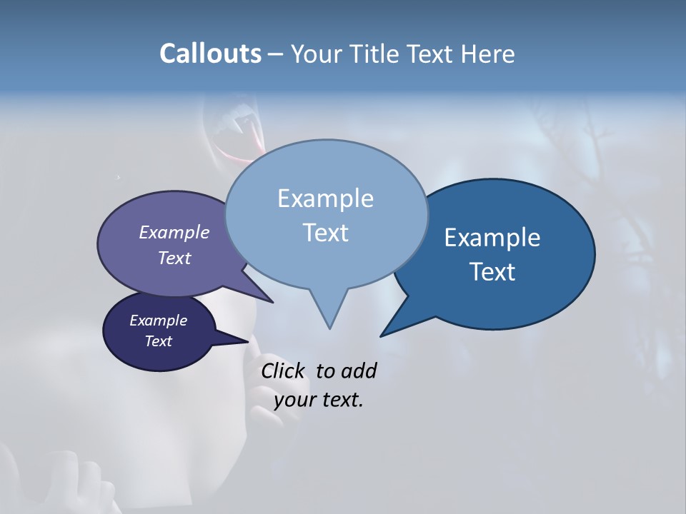 Woman Bloodshot Twilight PowerPoint Template