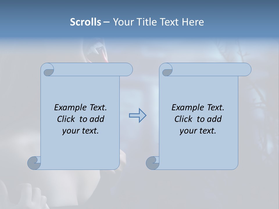 Woman Bloodshot Twilight PowerPoint Template