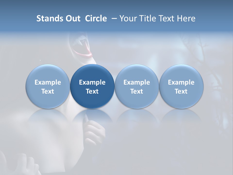 Woman Bloodshot Twilight PowerPoint Template