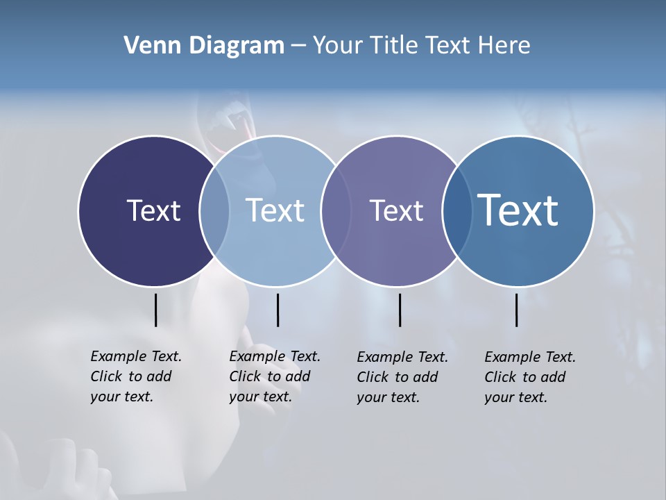 Woman Bloodshot Twilight PowerPoint Template