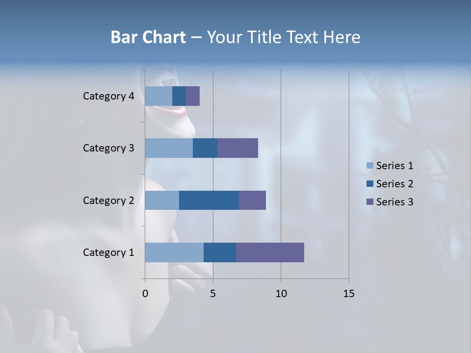 Woman Bloodshot Twilight PowerPoint Template