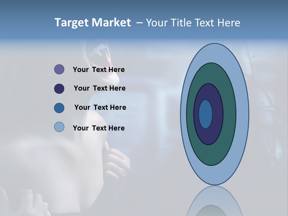 Woman Bloodshot Twilight PowerPoint Template