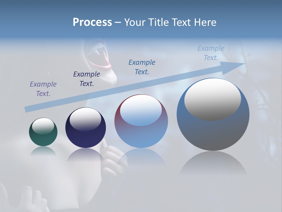 Woman Bloodshot Twilight PowerPoint Template