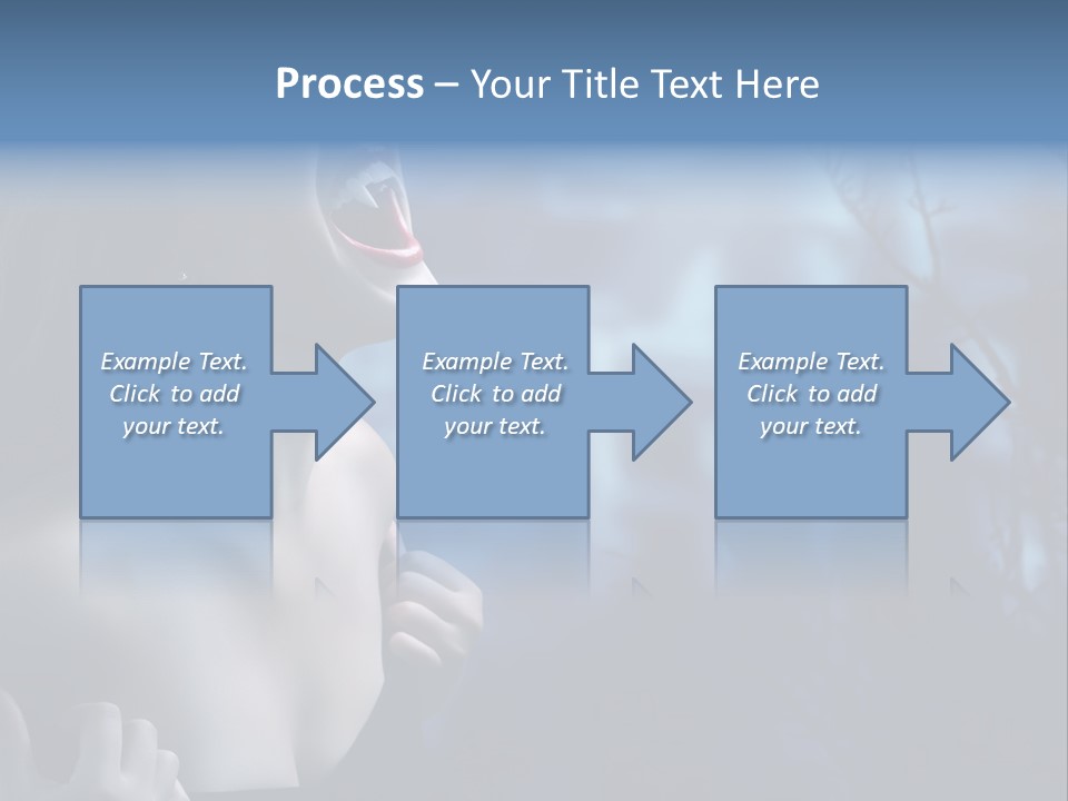 Woman Bloodshot Twilight PowerPoint Template