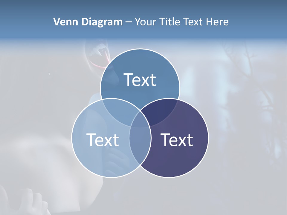 Woman Bloodshot Twilight PowerPoint Template