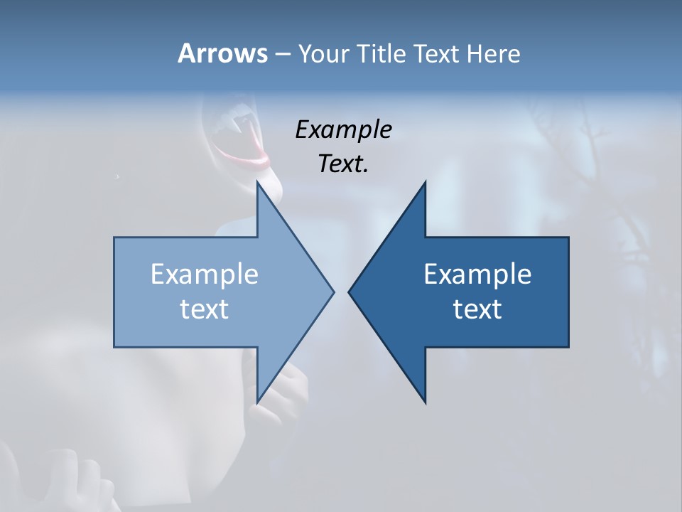 Woman Bloodshot Twilight PowerPoint Template