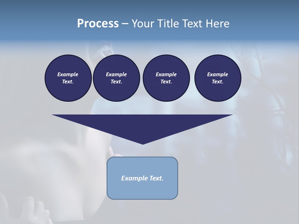 Woman Bloodshot Twilight PowerPoint Template