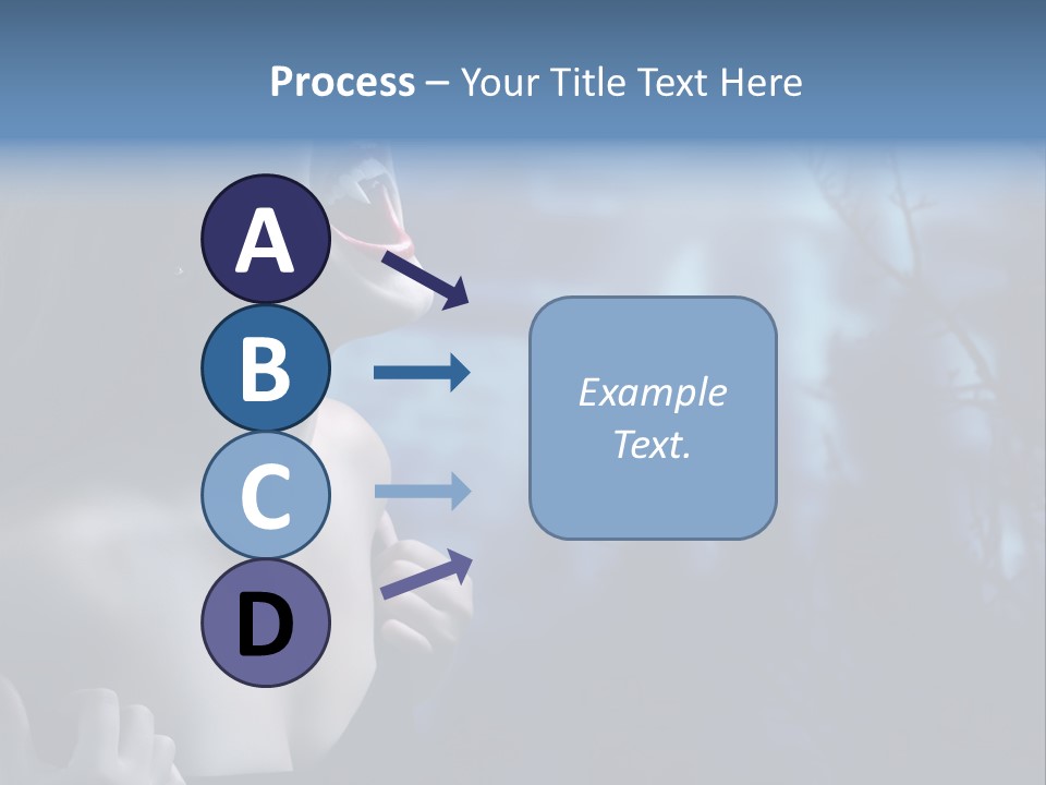 Woman Bloodshot Twilight PowerPoint Template