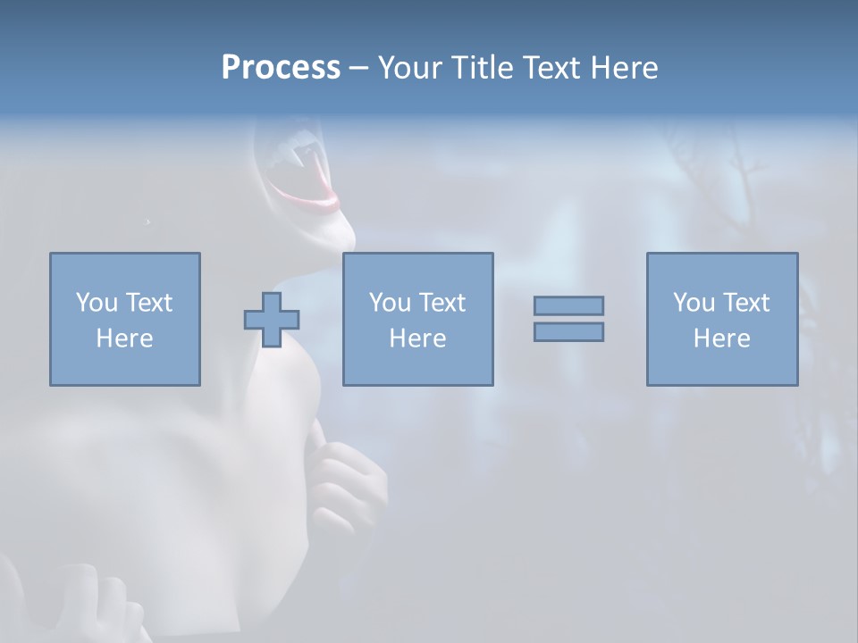 Woman Bloodshot Twilight PowerPoint Template