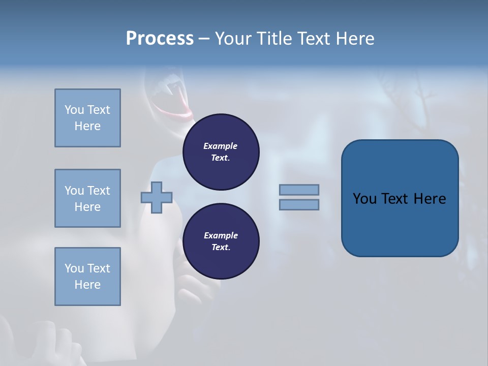 Woman Bloodshot Twilight PowerPoint Template