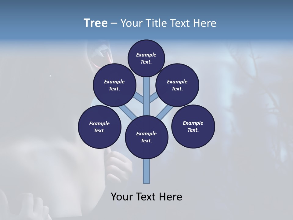 Woman Bloodshot Twilight PowerPoint Template