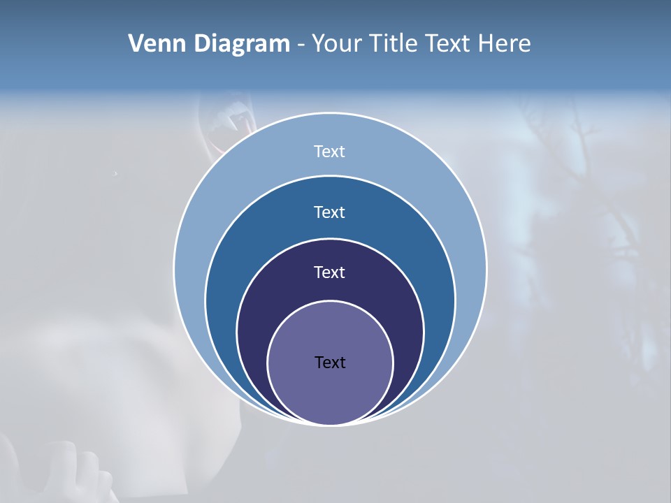 Woman Bloodshot Twilight PowerPoint Template