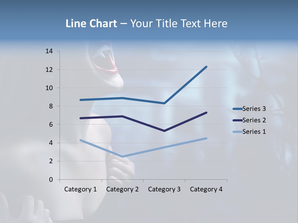 Woman Bloodshot Twilight PowerPoint Template