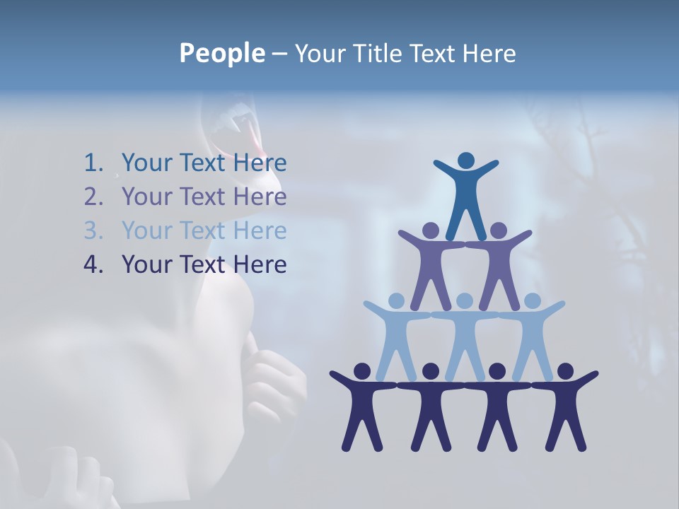 Woman Bloodshot Twilight PowerPoint Template