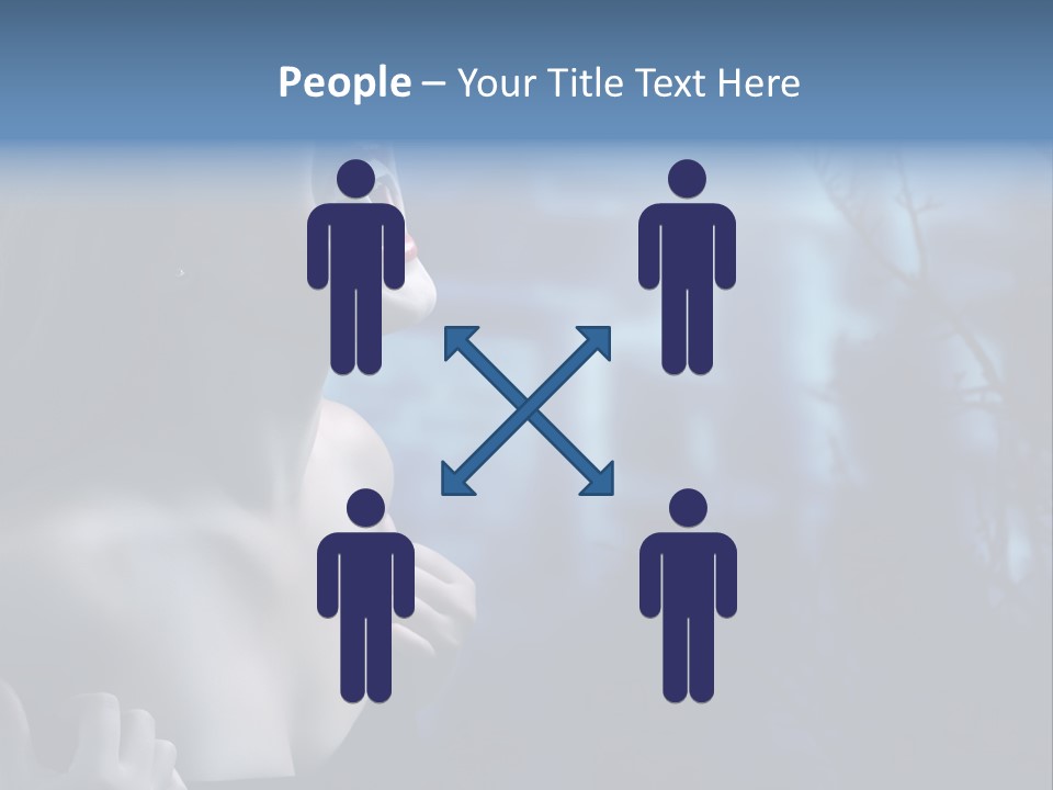 Woman Bloodshot Twilight PowerPoint Template