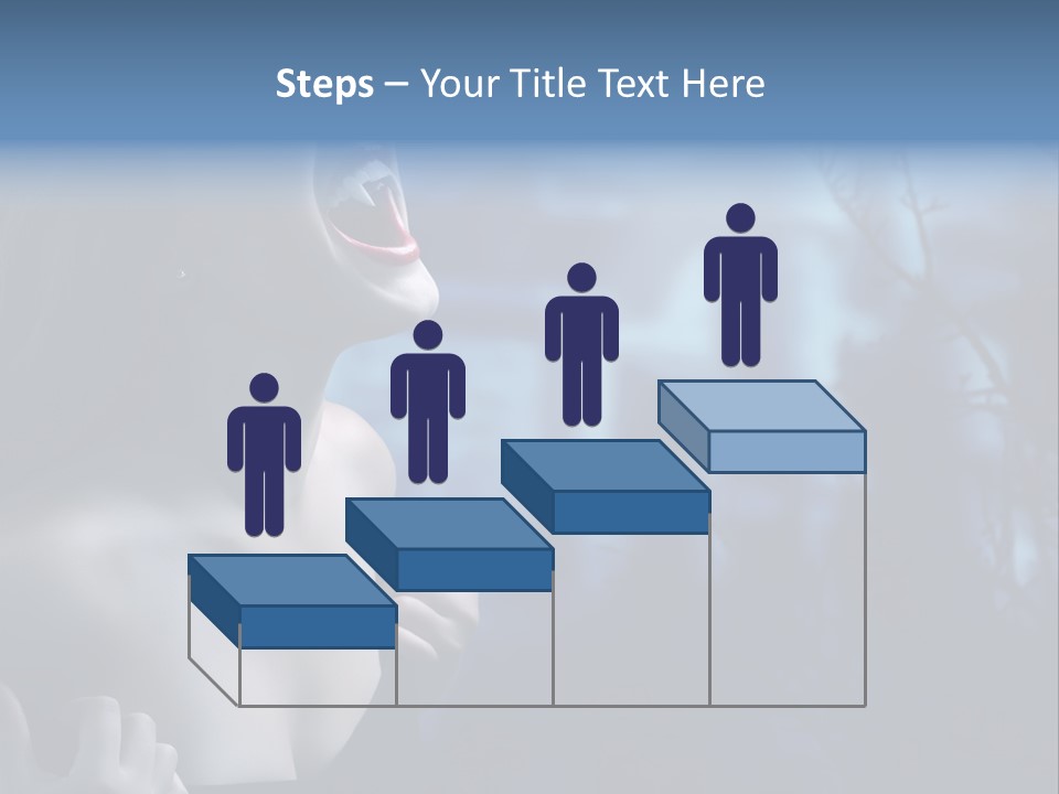 Woman Bloodshot Twilight PowerPoint Template