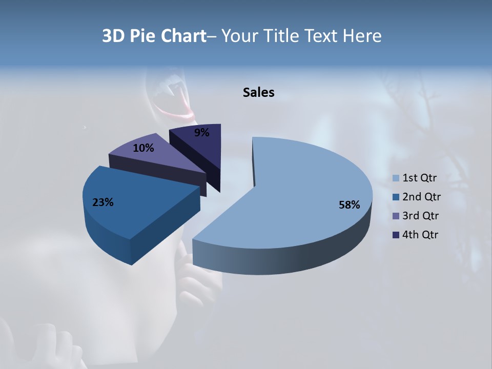 Woman Bloodshot Twilight PowerPoint Template