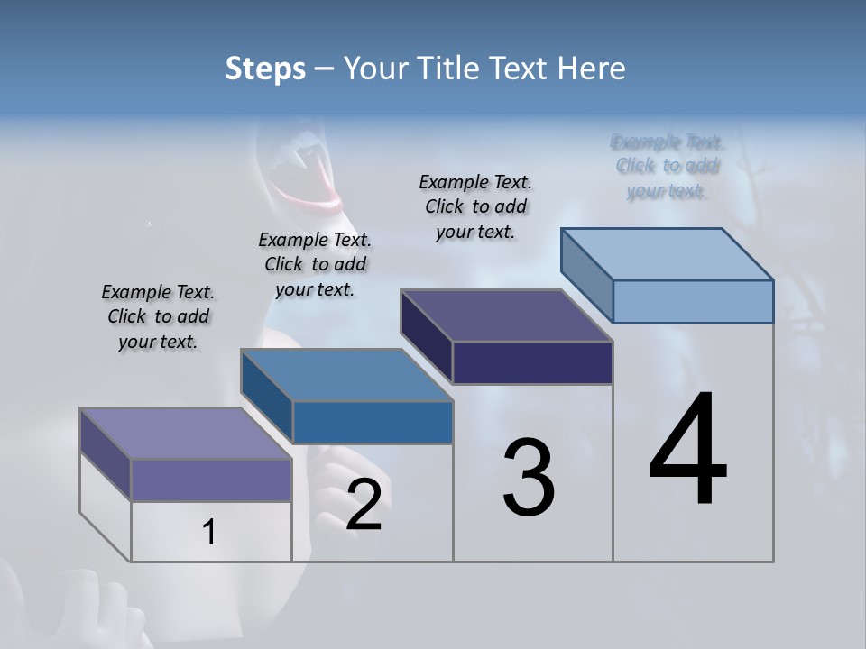 Woman Bloodshot Twilight PowerPoint Template