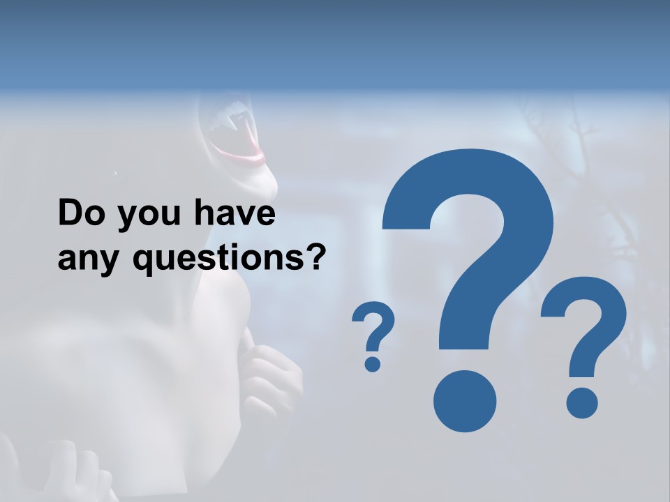 Woman Bloodshot Twilight PowerPoint Template