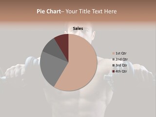 Healthy Person Dumbbell PowerPoint Template