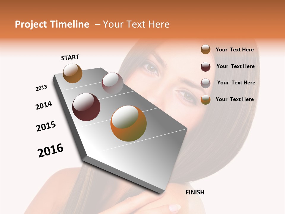 Artistic Makeup Closeup PowerPoint Template