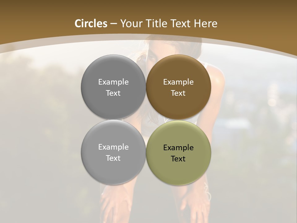 Sportswear Girl Summer PowerPoint Template