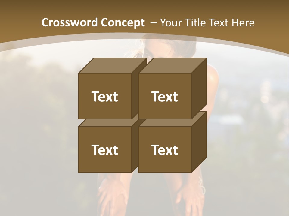 Sportswear Girl Summer PowerPoint Template