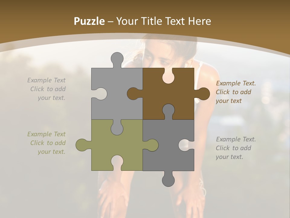 Sportswear Girl Summer PowerPoint Template