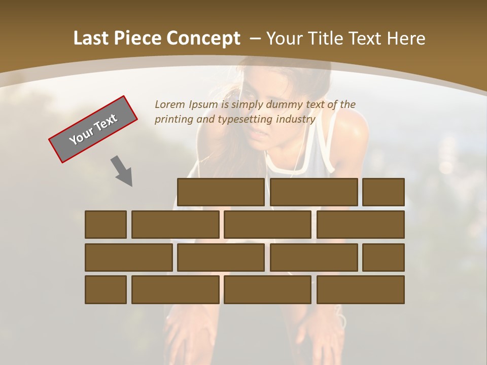 Sportswear Girl Summer PowerPoint Template