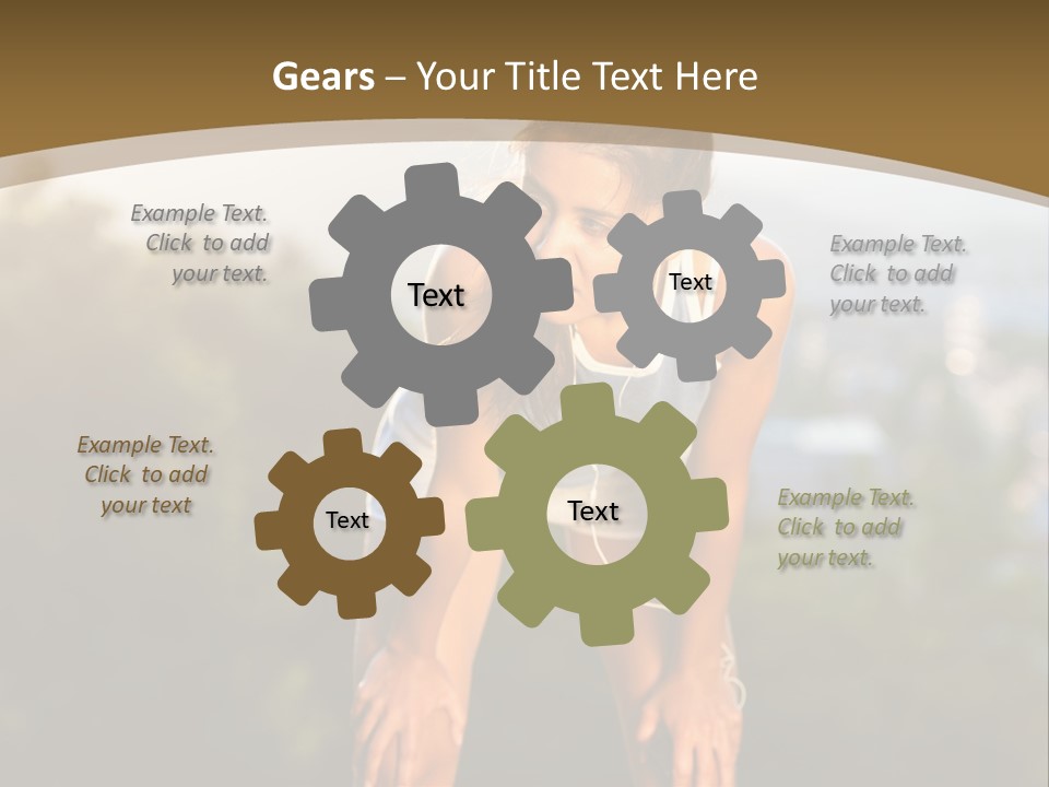 Sportswear Girl Summer PowerPoint Template